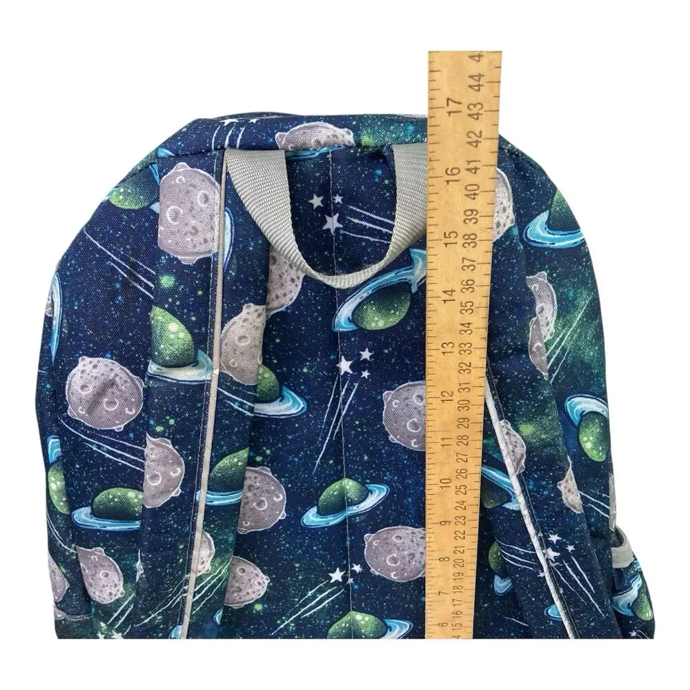 Vintage LL Bean Kids All Over Print Outer Space Planet Backpack Bag & Lunchbox
